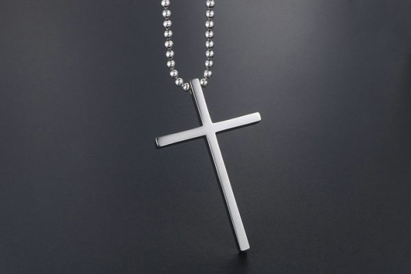 Titanium steel pendant couple cross