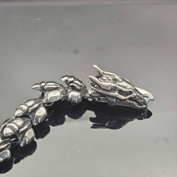 Titanium Steel Dragon-shaped Dragon Scale Bracelet - 图片 3