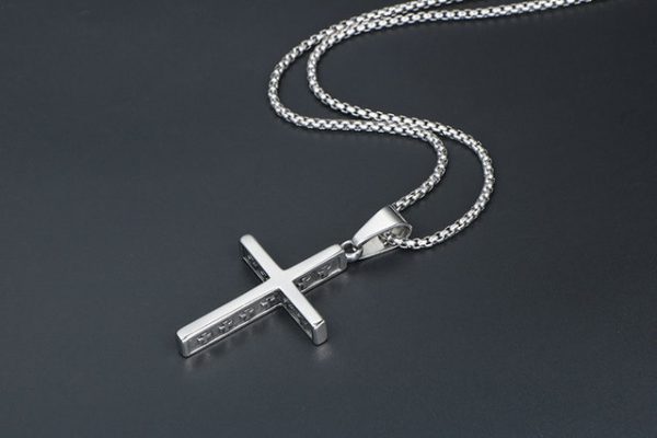 Religious necklaces, vintage delicate cross pendants - 图片 3