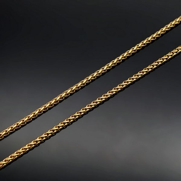 3mm Stainless Steel Flower Basket Chain, Titanium Steel Jewelry Link - 图片 3