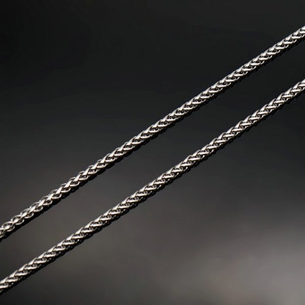 3mm Stainless Steel Flower Basket Chain, Titanium Steel Jewelry Link - 图片 4