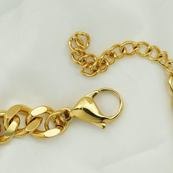 Titanium Steel Animal Lion Head Bracelet - 图片 3