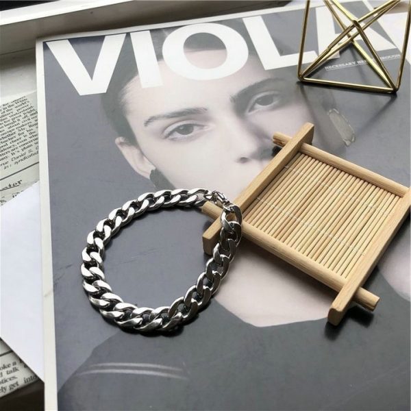 Titanium Steel Cuban Bracelet for Men, Non-Fading, Majestic and Unique Trendy Hip Hop Jewelry - 图片 2