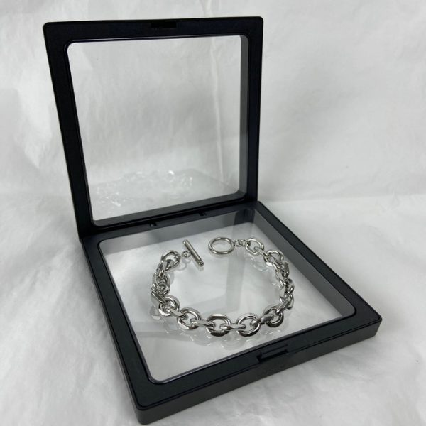 Men's Bracelet with OT Clasp, Titanium Steel, Non-Fading, Simple and Versatile, High-End Feeling Accessory for Women - 图片 3