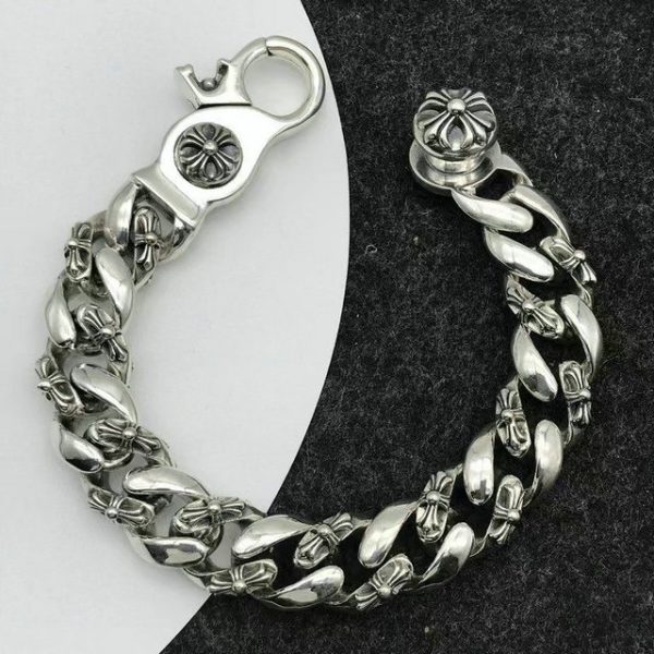 Domineering cross men's tide European and American retro bracelet - 图片 9