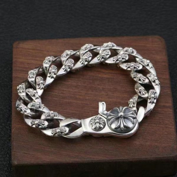 Domineering cross men's tide European and American retro bracelet - 图片 8
