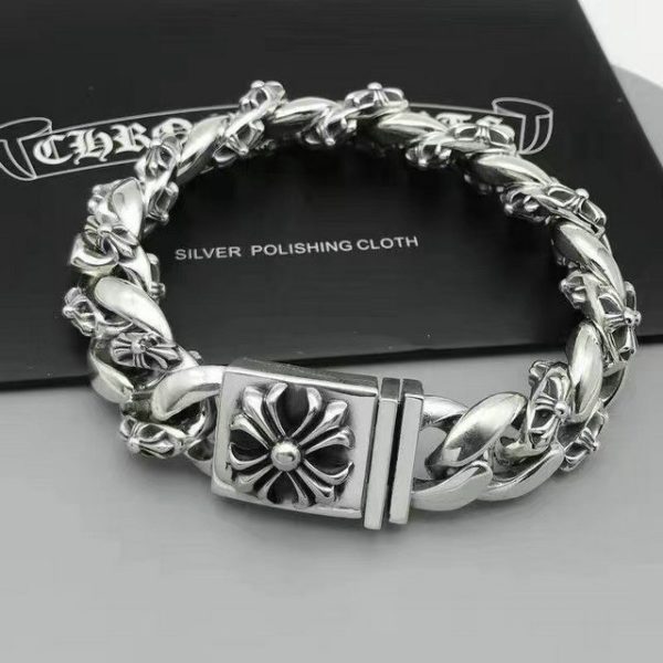 Domineering cross men's tide European and American retro bracelet - 图片 5