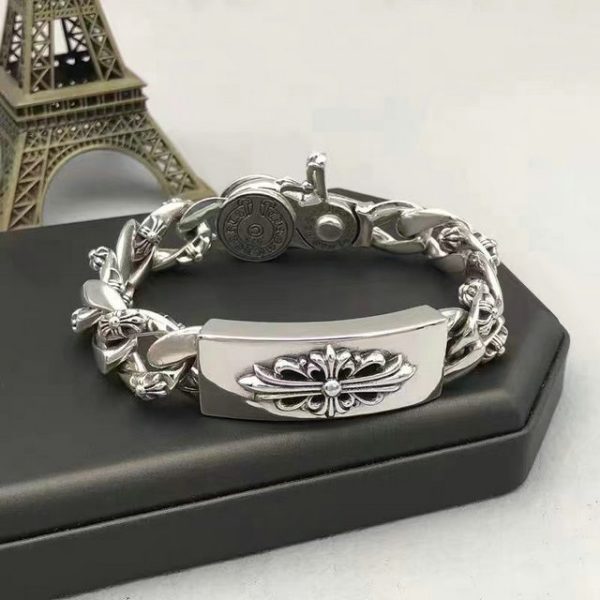 Domineering cross men's tide European and American retro bracelet - 图片 4