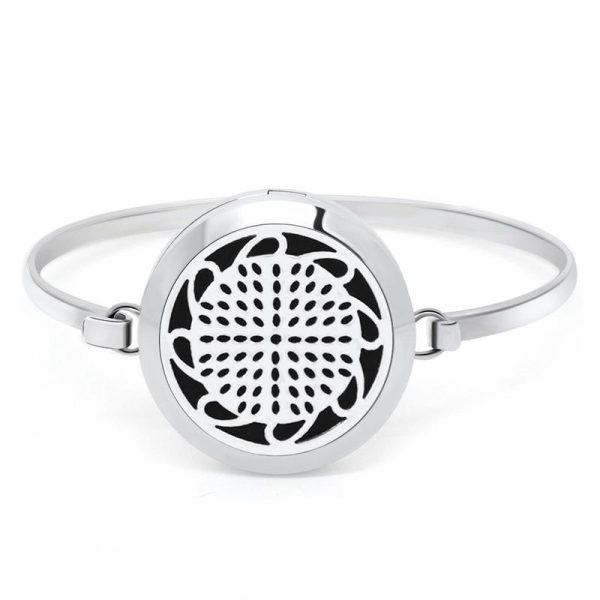 Gypsophila - Patterned Openwork Aromatherapy Essential Oil Bracelet for Couples - 图片 6