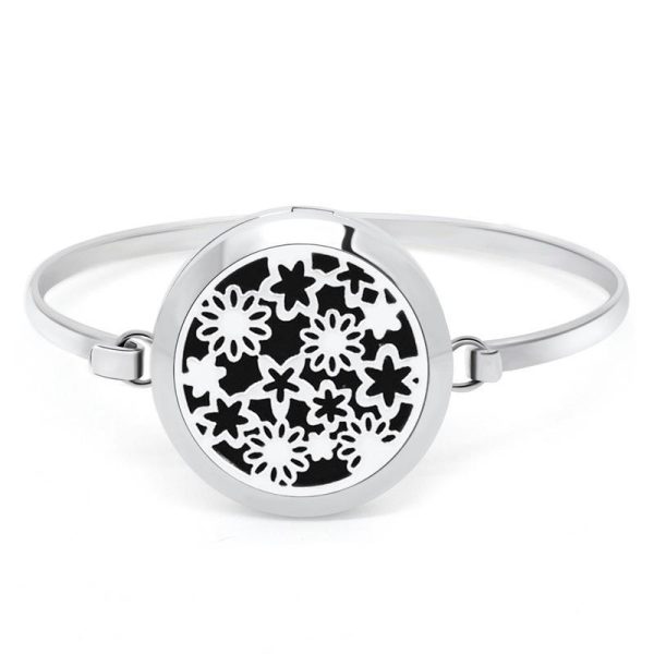 Gypsophila - Patterned Openwork Aromatherapy Essential Oil Bracelet for Couples - 图片 5