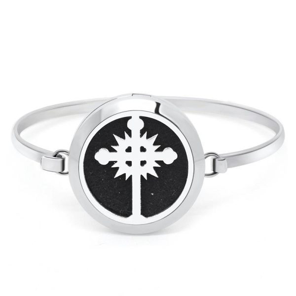 Gypsophila - Patterned Openwork Aromatherapy Essential Oil Bracelet for Couples - 图片 4