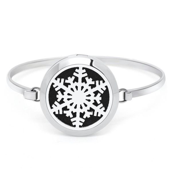 Gypsophila - Patterned Openwork Aromatherapy Essential Oil Bracelet for Couples - 图片 2